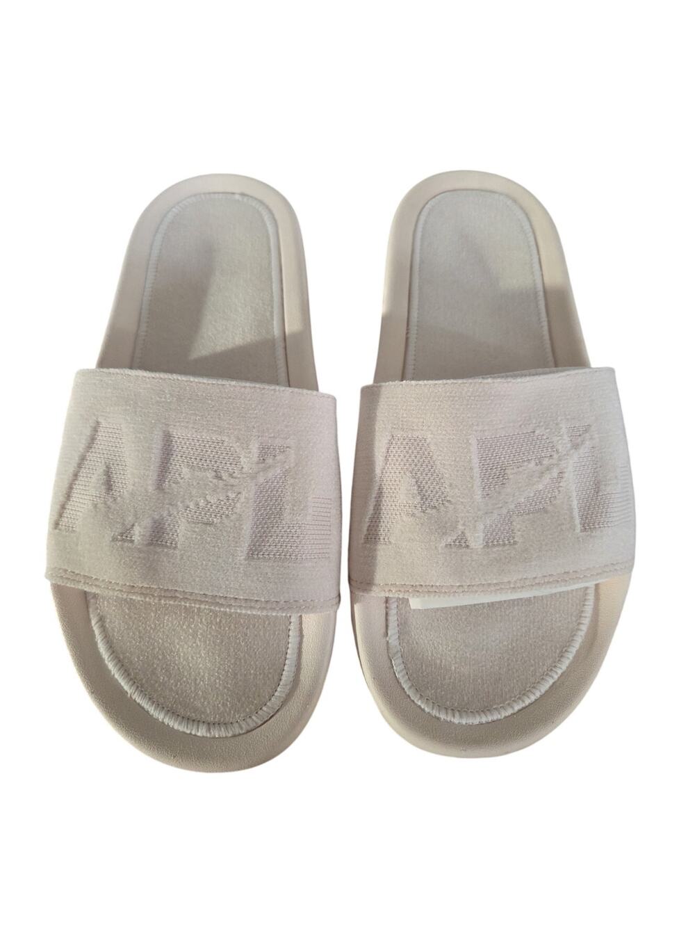 APL Techloom Creme Velvet Slides Women's 7 New in Box